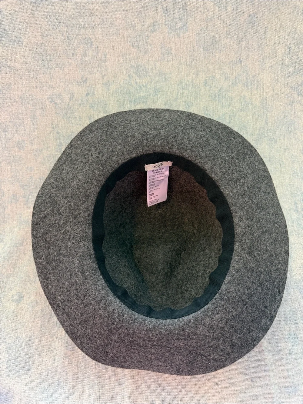 Ecoté Wool Fedora Gray Charcoal
